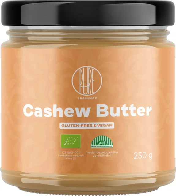 BrainMax Pure® Cashew Spread, 100% Kešu krém, BIO, 250 g