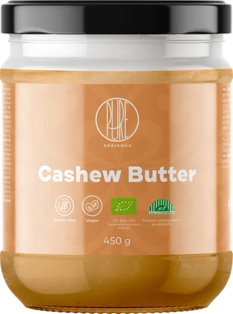 BrainMax Pure® Cashew Spread, Kešu krém, BIO, 30 g