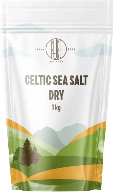 BrainMax Pure® Celtic Sea Salt, Dry, Keltská mořská sůl, suchá, 1000 g