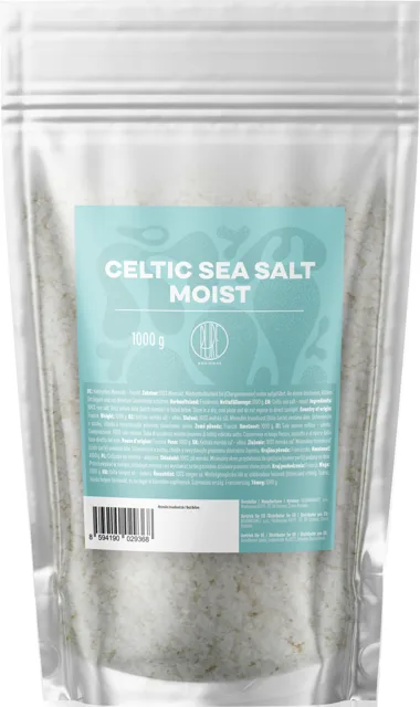 BrainMax Pure® Celtic Sea Salt, Moist, Keltská mořská sůl, vlhká, 1000 g