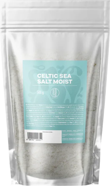 BrainMax Pure® Cetlic Sea Salt, Moist, Keltská mořská sůl, vlhká, 500 g
