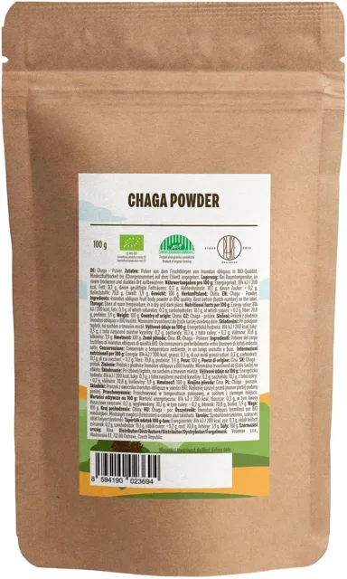 BrainMax Pure® Chaga prášek, BIO 100 g