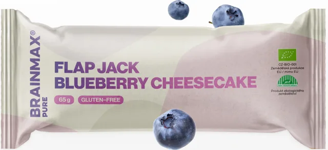BrainMax Pure® Flapjack, Blueberry Cheesecake, BIO, 65 g