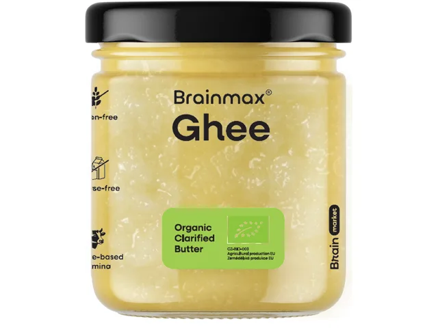 BrainMax Pure® Ghee, přepuštěné máslo GHÍ, BIO, 270 ml