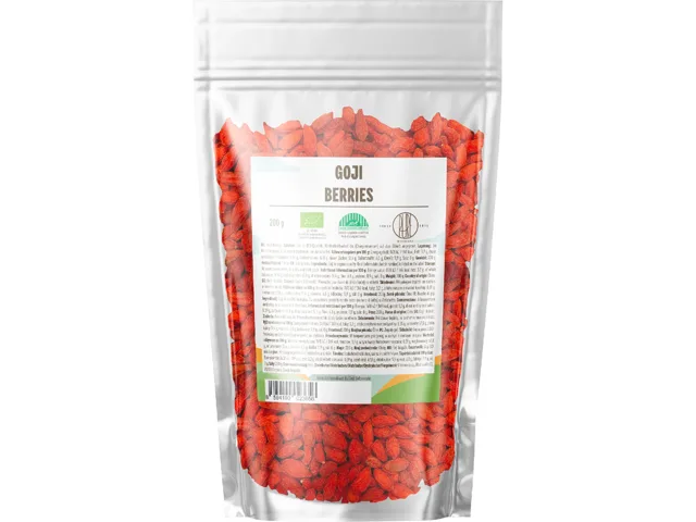 BrainMax Pure® Goji sušené, kustovnice čínská, BIO, 200 g