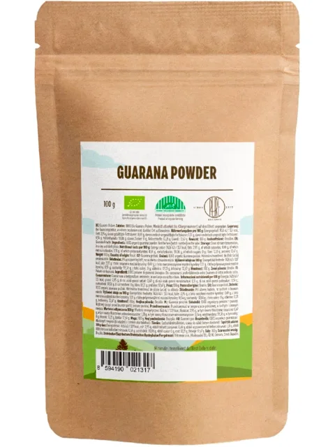 BrainMax Pure® Guarana BIO prášek, 50 g