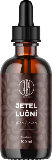 BrainMax Pure® Jetel luční (Red Clover) tinktura 1:1, 100 ml