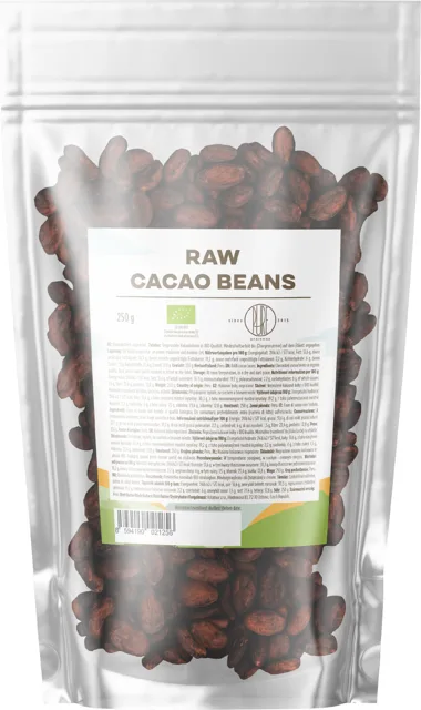 BrainMax Pure® Kakaové boby RAW, BIO, 250 g