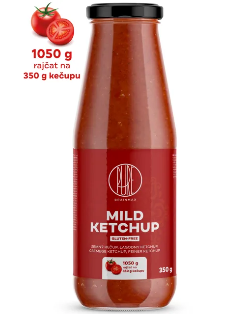 BrainMax Pure® Ketchup, mild (jemný kečup), 350 g