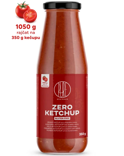 BrainMax Pure® Ketchup - ZERO (sladký kečup s erythritolem), 350 g