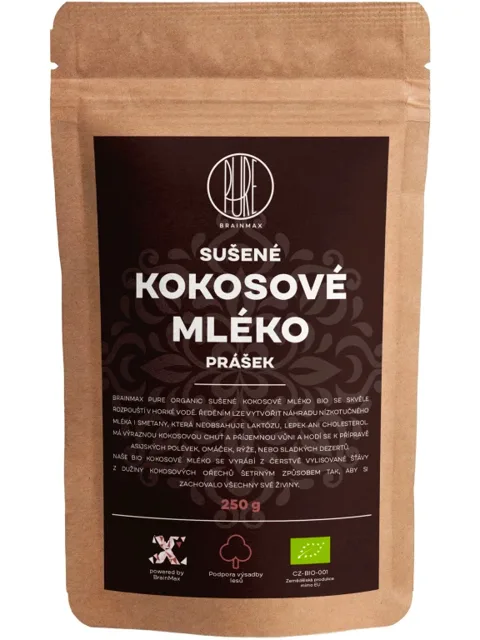 BrainMax Pure® Kokosové mléko BIO prášek, 250 g