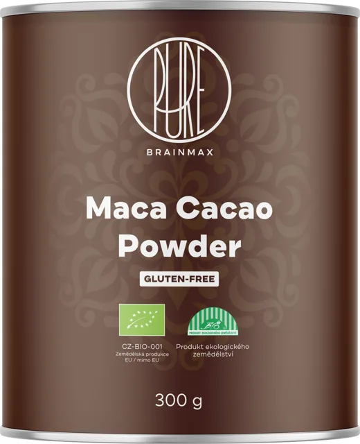BrainMax Pure® Maca Cacao, Kakao s Macou BIO, 300 g