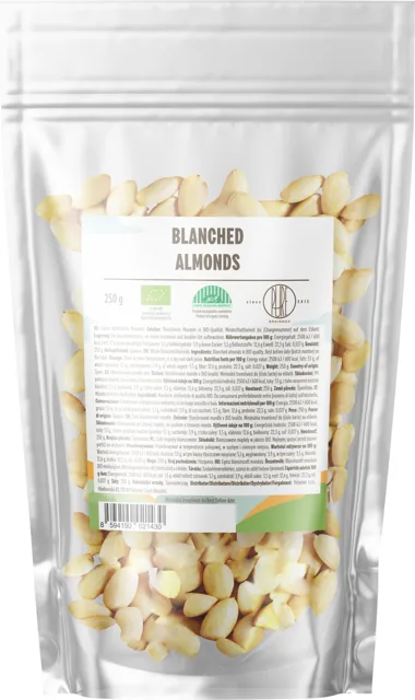 BrainMax Pure® Mandle blanšírované BIO, 250 g