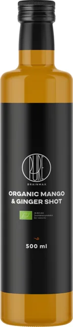 BrainMax Pure® Mango & Ginger Shot, BIO Objem: 500 ml