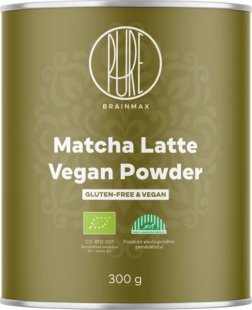 BrainMax Pure Matcha Latte Vegan BIO 300 g