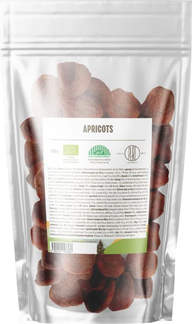 BrainMax Pure® Meruňky sušené BIO, 500 g