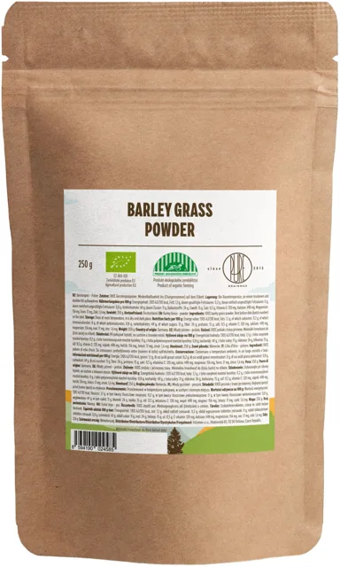 BrainMax Pure® Mladý ječmen BIO, 250 g