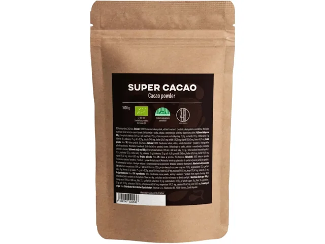 BrainMax Pure® Organic Super Cacao, BIO, kakao, 1kg