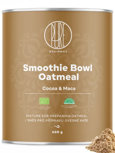 BrainMax Pure® Ovesná kaše, maca a kakao, BIO, 400 g