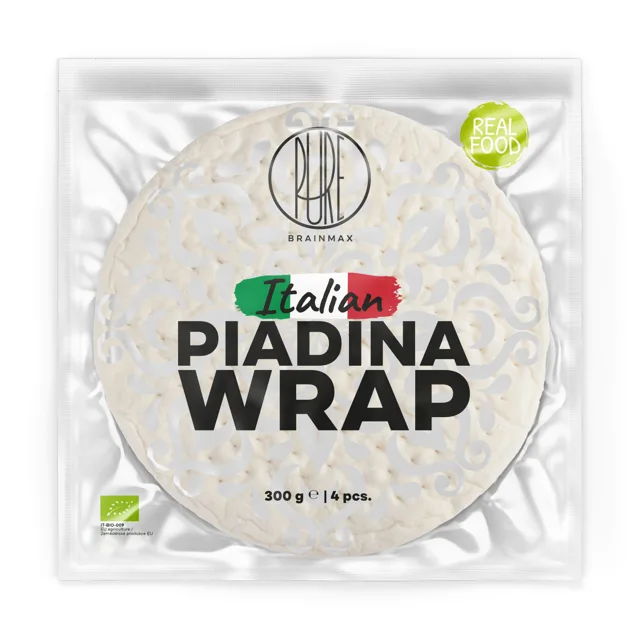 BrainMax Pure® Piadina Wrap BIO, 4 ks