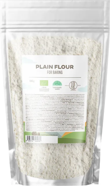 BrainMax Pure®, Plain Flour for Baking, Hladká mouka na pečení, BIO, 1000 g