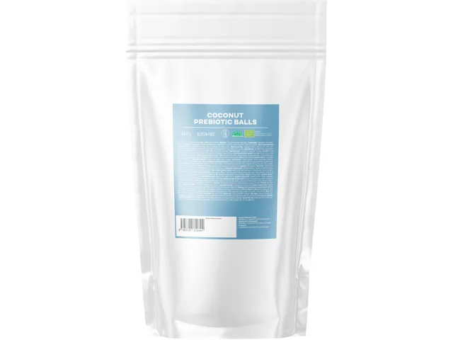BrainMax Pure® Prebiotic Balls Coconut, Prebiotické kuličky, Kokos, BIO, 8 ks