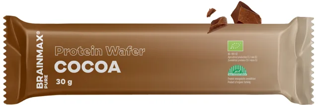 BrainMax Pure® Protein Cocoa Wafer, proteinová oplatka, BIO, 30 g