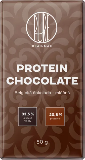 BrainMax Pure® Protein čokoláda, mléčná, 80 g