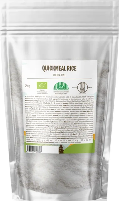 BrainMax Pure® QuickMeal, Rýžová kaše, BIO, 250 g