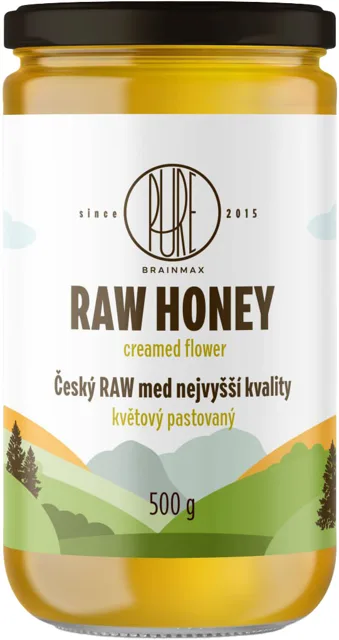 BrainMax Pure® RAW med květový pastovaný, 500 g