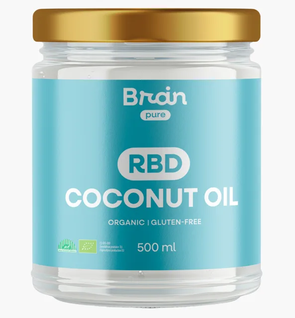 BrainMax Pure® RBD kokosový olej, BIO, 500 ml