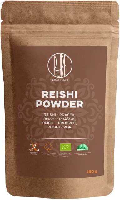 BrainMax Pure® Reishi prášek, BIO 100 g