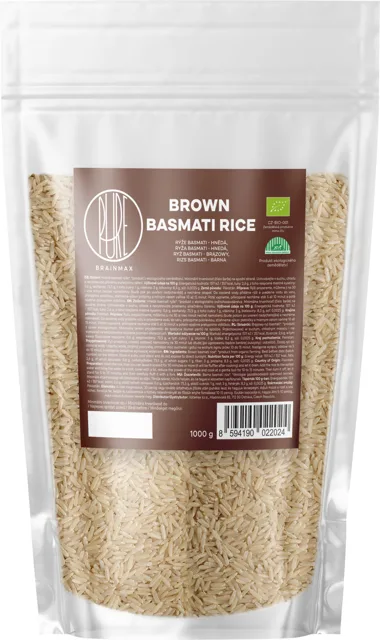 BrainMax Pure® Rýže, hnědá, Basmati BIO, 1kg