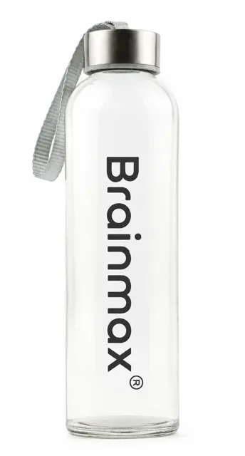 BrainMax Pure® Skleněná láhev v termo obalu, 530 ml