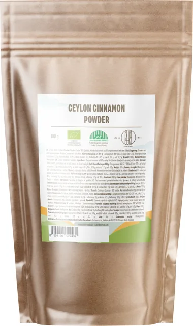 BrainMax Pure® Skořice Cejlonská BIO mletá, 100 g