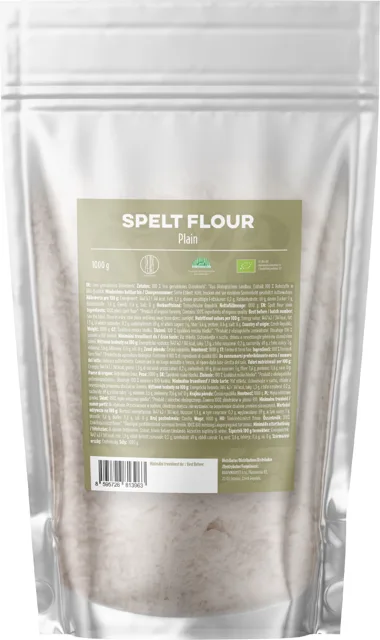 BrainMax Pure® Špaldová mouka hladká, BIO, 1000 g