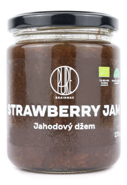 BrainMax Pure® Strawberry Jam, Džem Jahoda, BIO, 270g