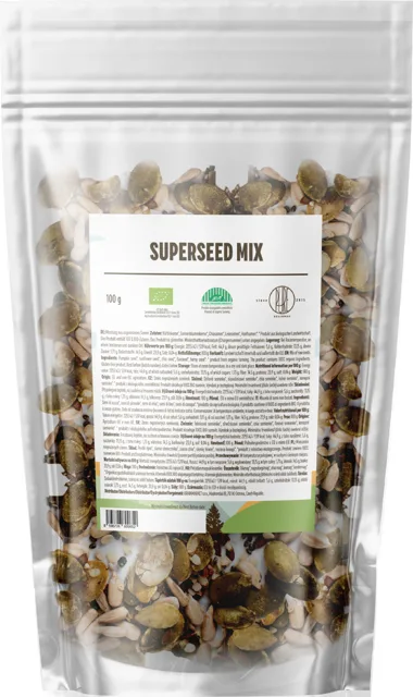 BrainMax Pure® Superseed Mix, Směs semínek, BIO, 100 g