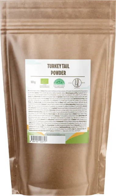 BrainMax Pure® Turkey Tail (Coriolus) prášek, BIO, 100g