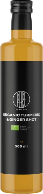 BrainMax Pure® Turmeric & Ginger Shot, BIO Objem: 500 ml