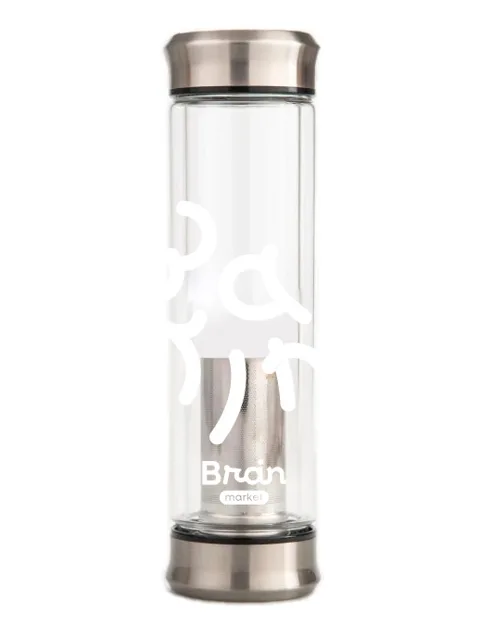 BrainMax Pure® Yerba Maté Bottle, láhev na yerba maté, 410 ml
