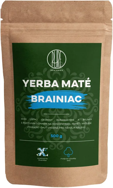 BrainMax Pure® Yerba Maté, Brainiac, 500 g