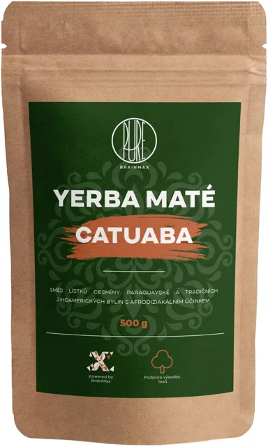 BrainMax Pure® Yerba Maté, Catuaba, 500 g