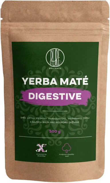 BrainMax Pure® Yerba Maté, Digestive, 500 g