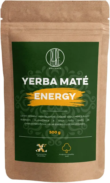 BrainMax Pure® Yerba Maté, Energy, 500 g