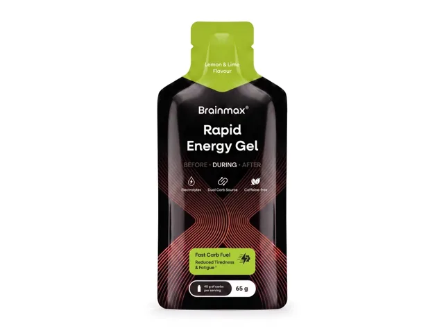 BrainMax® Rapid Energy Gel, Lemon & Lime, 12 x 65 g