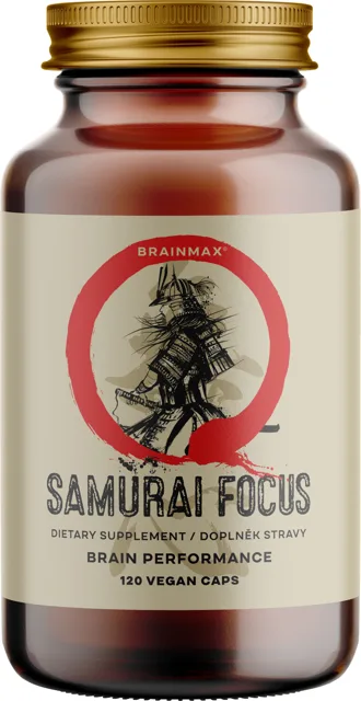 BrainMax Samurai Focus®, 120 rostlinných kapslí
