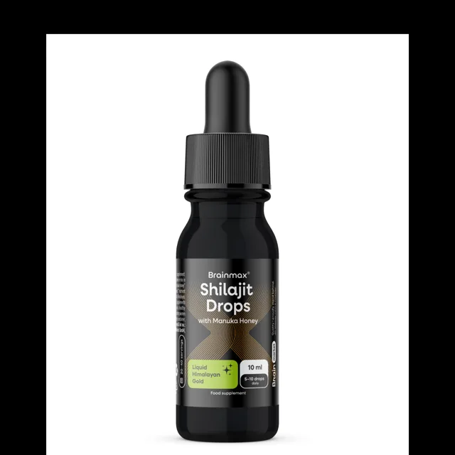 BrainMax Shilajit® Drops with Manuka Honey, 10 ml