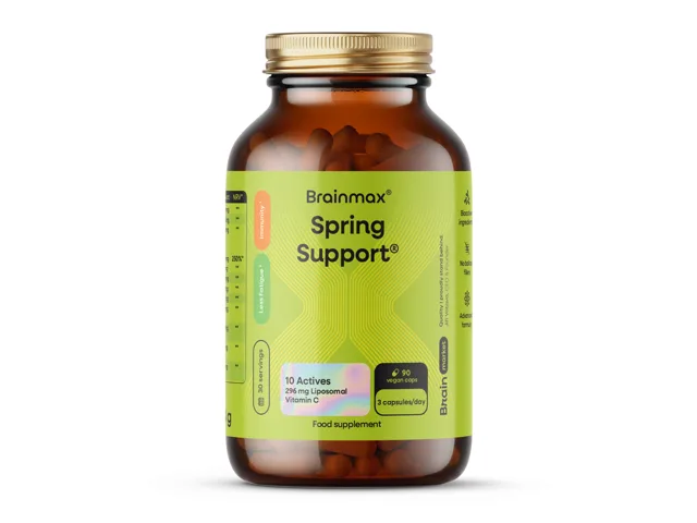 BrainMax Spring Support®, 90 rostlinných kapslí