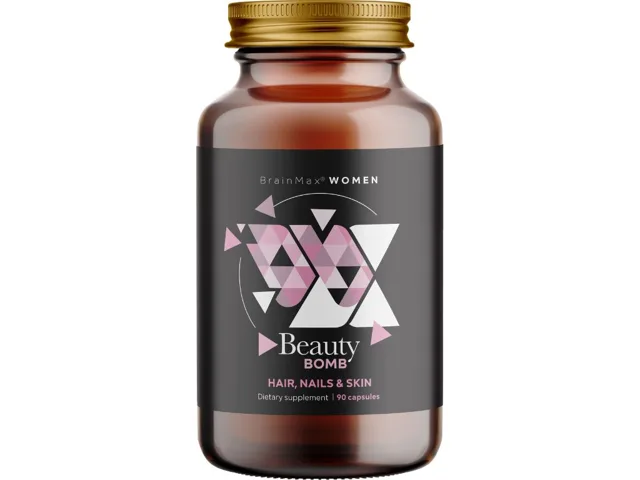 BrainMax Women Beauty Bomb®, vlasy, nehty, pleť,  90 rostlinných kapslí